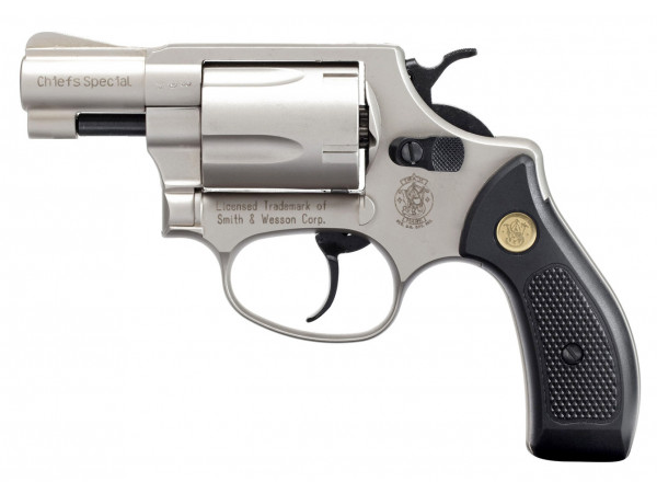 Revolver exp. S&W Chiefs Special nickel, kal. 9mm